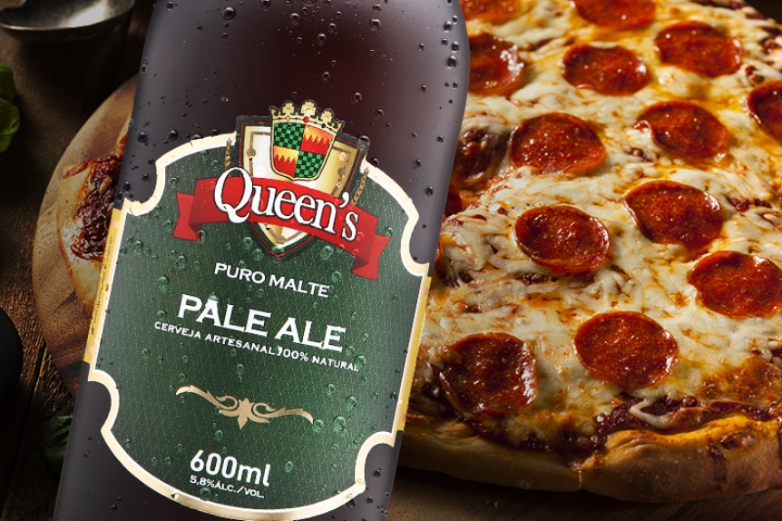 HARMONIZE: PALE ALE COM PIZZA DE CALABRESA HARMONIZE: PALE ALE COM PIZZA DE CALABRESA